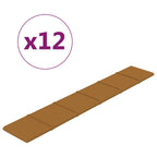 Vidaxl wandpanelen 12 st 1,62 m² 90x15 cm fluweel bruin