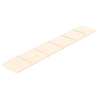 Vidaxl wandpanelen 12 st 1,62 m² 90x15 cm fluweel crèmekleurig