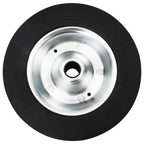 Vidaxl wiel voor stuurwiel ø20x5 cm massief rubber en staal