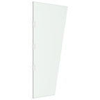 VidaXL Zijpanelen voor deurluifel 2 st gehard glas transparant
