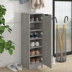 Vidaxl schoenenkast 30x35x100 cm bewerkt hout betongrijs