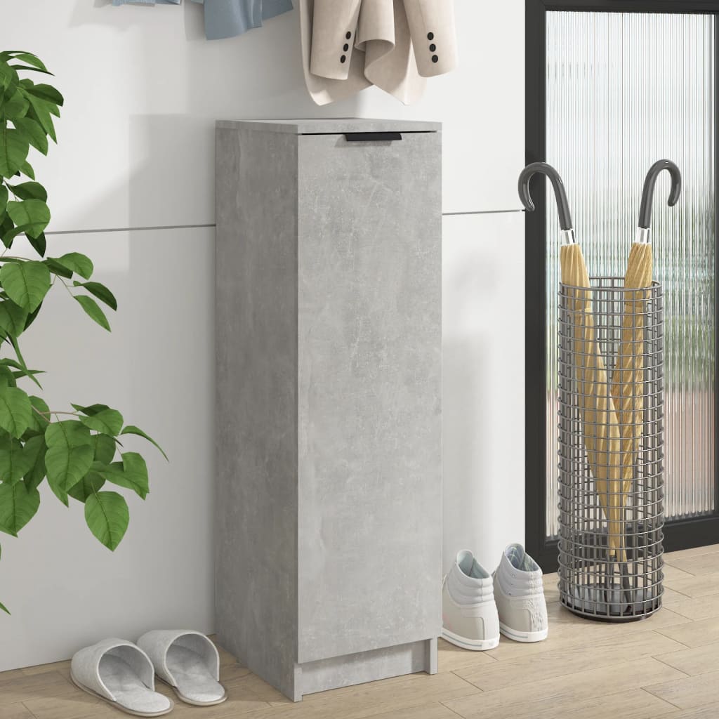 Vidaxl schoenenkast 30x35x100 cm bewerkt hout betongrijs
