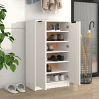 Vidaxl schoenenkast 59x35x100,5 cm bewerkt hout wit