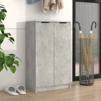 VidaXL Schoenenkast 59x35x100 cm bewerkt hout betongrijs