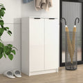 VidaXL Schoenenkast 59x35x100 cm bewerkt hout hoogglans wit
