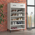 Vidaxl schoenenkast 60x35x105 cm bewerkt hout betongrijs