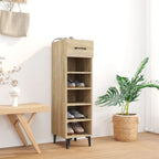 Vidaxl schoenenkast 30x35x105 cm bewerkt hout sonoma eikenkleurig