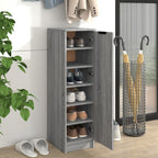 Vidaxl schoenenkast 30x35x100 cm bewerkt hout grijs sonoma eikenkleur