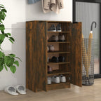 VidaXL Schoenenkast 59x35x100 cm bewerkt hout gerookt eikenkleurig