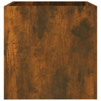Vidaxl plantenbak 40x40x40 cm bewerkt hout gerookt eikenkleurig