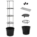 Vidaxl tomatenkweekpot ø29,5x115 cm polypropeen antracietkleurig
