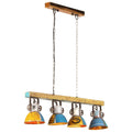 VidaXL Plafondlamp industrieel 25 W E27 111 cm meerkleurig