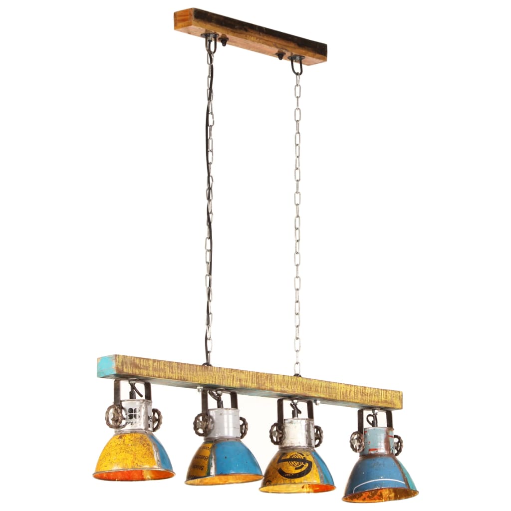 VidaXL Plafondlamp industrieel 25 W E27 111 cm meerkleurig