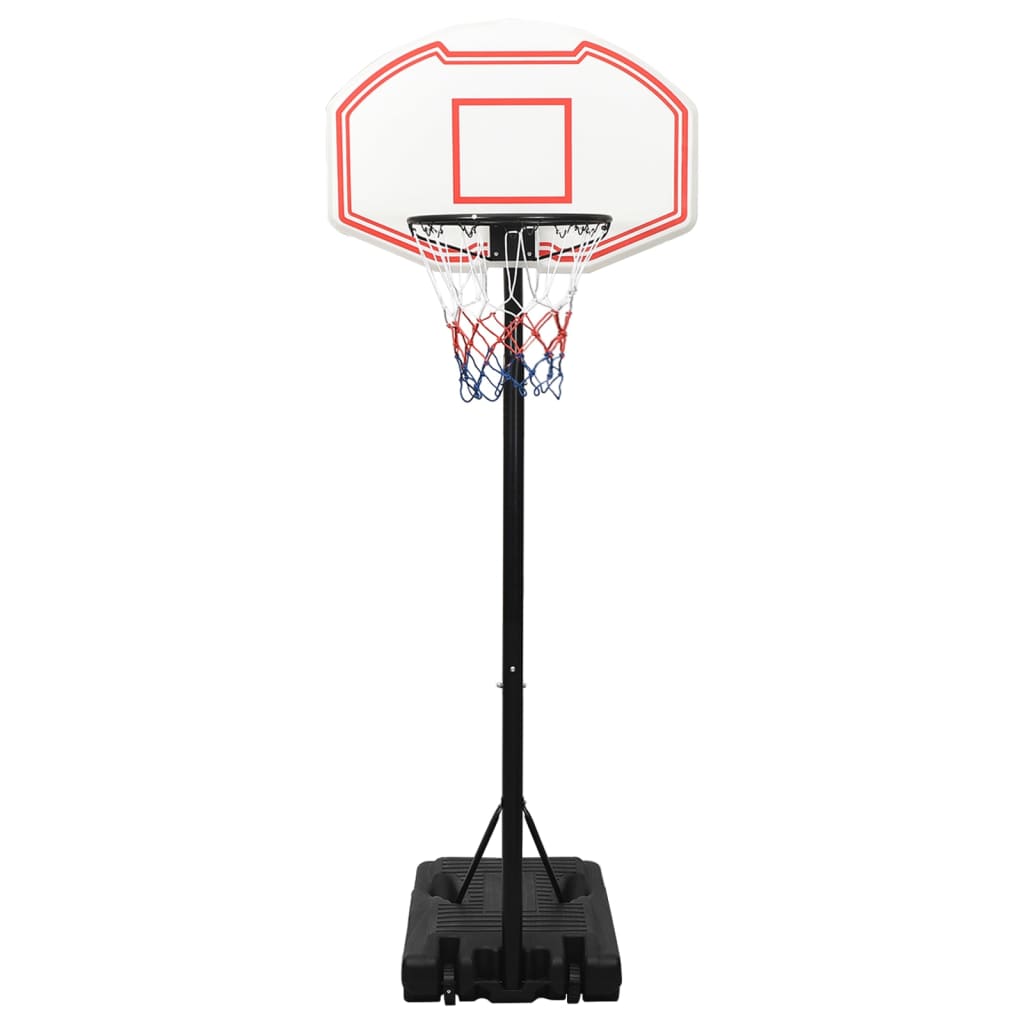 Vidaxl basketbalstandaard 237-307 cm polyetheen wit