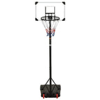Vidaxl basketbalstandaard 216-250 cm polycarbonaat transparant
