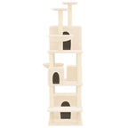 VidaXL Kattenmeubel met sisal krabpalen 180 cm crèmekleurig
