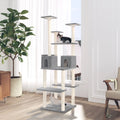 Vidaxl kattenmeubel met sisal krabpalen 167 cm lichtgrijs