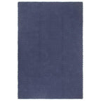 Vidaxl vloerkleed rechthoekig 160x230 cm katoen marineblauw