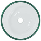 Vidaxl wasbak 35x12 cm gehard glas transparant