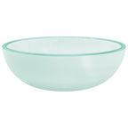 Vidaxl wasbak 35x12 cm gehard glas mat