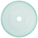 Vidaxl wasbak 35x12 cm gehard glas mat