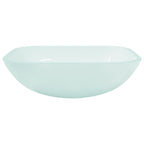 Vidaxl wasbak 42x42x14 cm glas mat