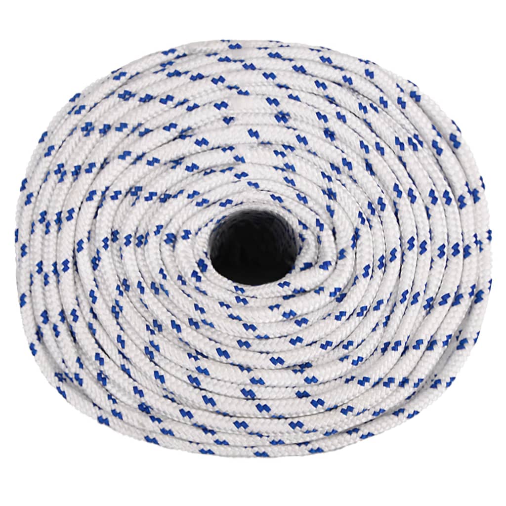 Vidaxl boot touw 6 mm 25 m polypropyleen wit