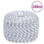 Vidaxl boot touw 10 mm 100 m polypropyleen wit