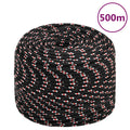 Vidaxl boot touw 10 mm 500 m polypropyleen zwart