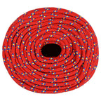 Vidaxl boottouw 6 mm 25 m polypropyleen rood
