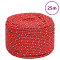 Vidaxl boottouw 8 mm 25 m polypropyleen rood