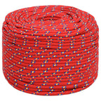 Vidaxl boottouw 8 mm 25 m polypropyleen rood