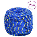 Vidaxl boottouw 6 mm 25 m polypropyleen blauw