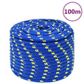 Vidaxl boottouw 14 mm 100 m polypropeen blauw