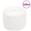 Vidaxl boottouw 8 mm 100 m polypropyleen volwit