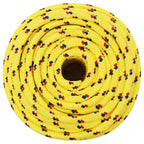 Vidaxl boottouw 12 mm 250 m polypropyleen geel