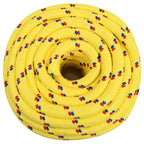 Vidaxl boottouw 20 mm 100 m polypropyleen geel