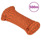 Vidaxl boottouw 3 mm 500 m polypropyleen oranje