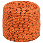 Vidaxl boottouw 6 mm 25 m polypropyleen oranje