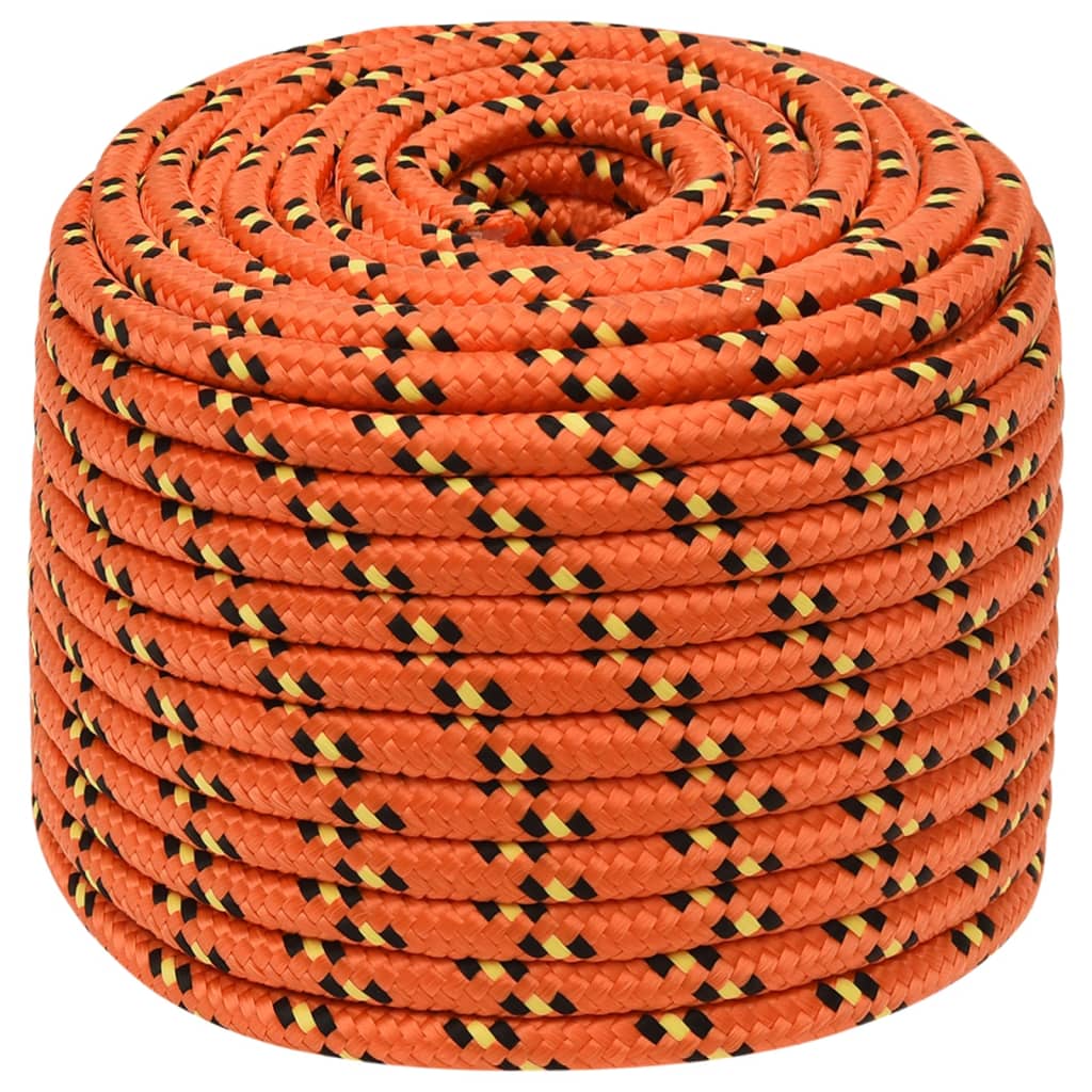 Vidaxl boottouw 14 mm 100 m polypropyleen oranje