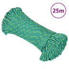 Vidaxl boottouw 3 mm 25 m polypropyleen groen