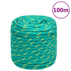 Vidaxl boottouw 18 mm 100 m polypropyleen groen
