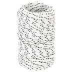 Vidaxl boottouw gevlochten 2 mmx25 m polyester wit