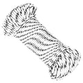 Vidaxl boottouw gevlochten 5 mmx25 m polyester wit