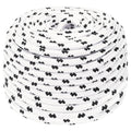 Vidaxl boottouw gevlochten 6 mmx25 m polyester wit