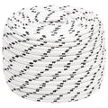 Vidaxl boottouw gevlochten 12 mmx25 m polyester wit