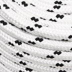 Vidaxl boottouw gevlochten 14 mmx100 m polyester wit