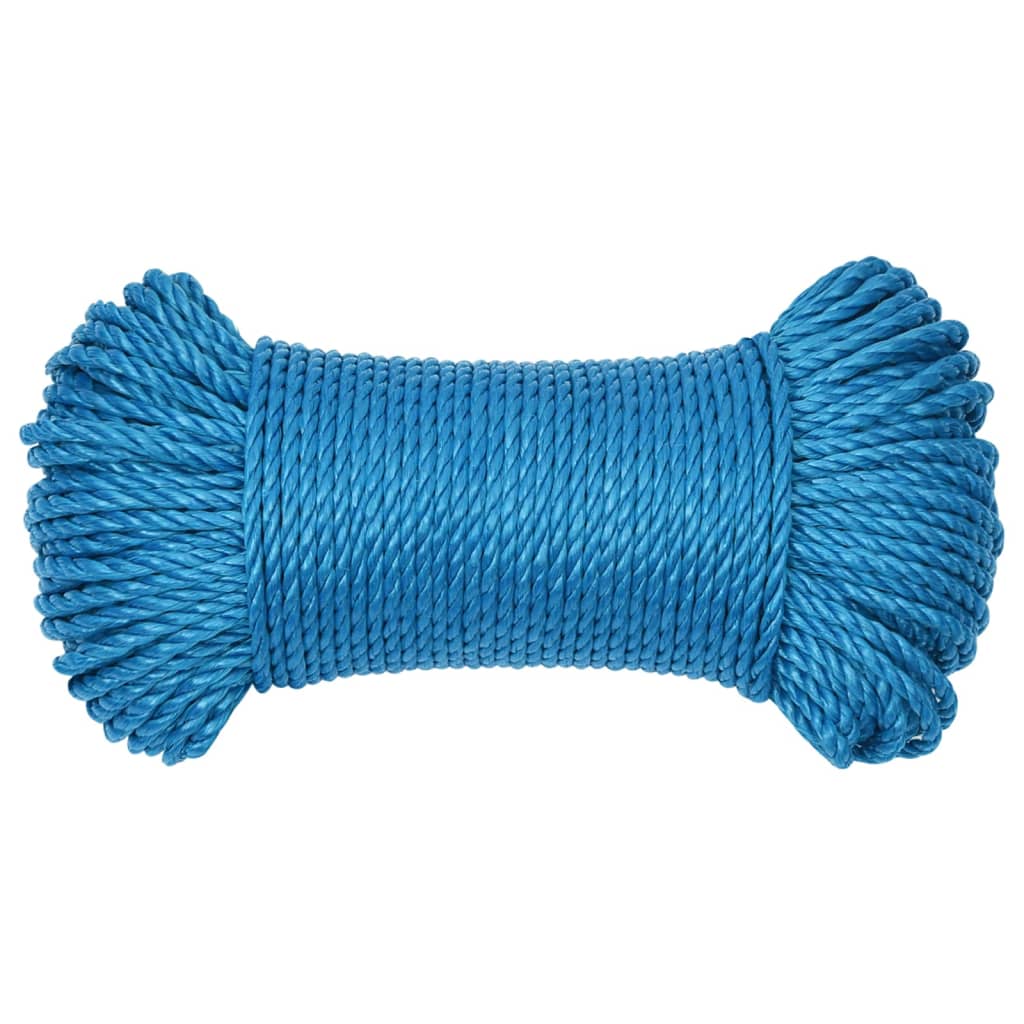 Vidaxl werktouw 3 mm 500 m polypropeen blauw