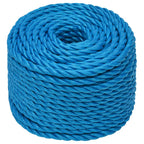 Vidaxl werktouw 14 mm 25 m polypropeen blauw