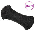 Vidaxl werktouw 8 mm 250 m polypropeen zwart